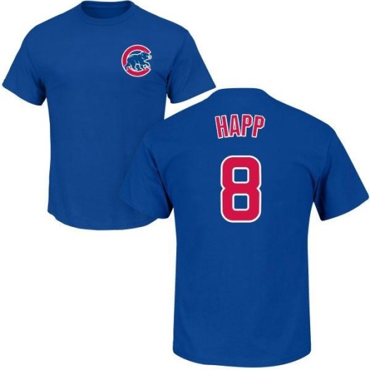 Ian Happ Chicago Cubs Youth Royal Roster Name & Number TShirt
